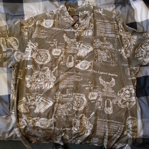Genuine Harley Davidson Limited Made Button Short Sleeve Shirt